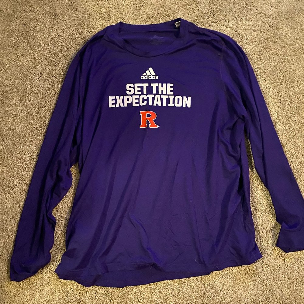 Adidas Rutgers Football Long Sleeve XXL